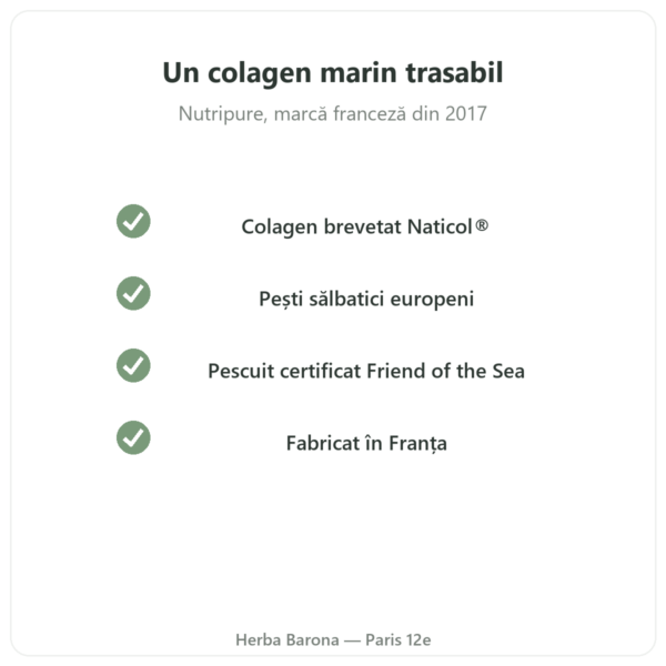 Colagen marin cu aromă exotică Nutripure 310 g calitate Paris Herba Barona