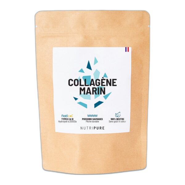 Collagène marin Naticol Nutripure goût neutre 5 à 10 g par jour sachet 150 g Paris Herba Barona