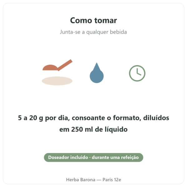 Colagénio marinho Naticol Nutripure sabor neutro modo de utilização Paris Herba Barona