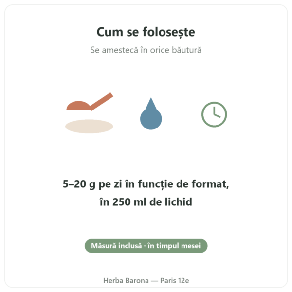 Colagen marin Naticol Nutripure, gust neutru mod de utilizare Paris Herba Barona