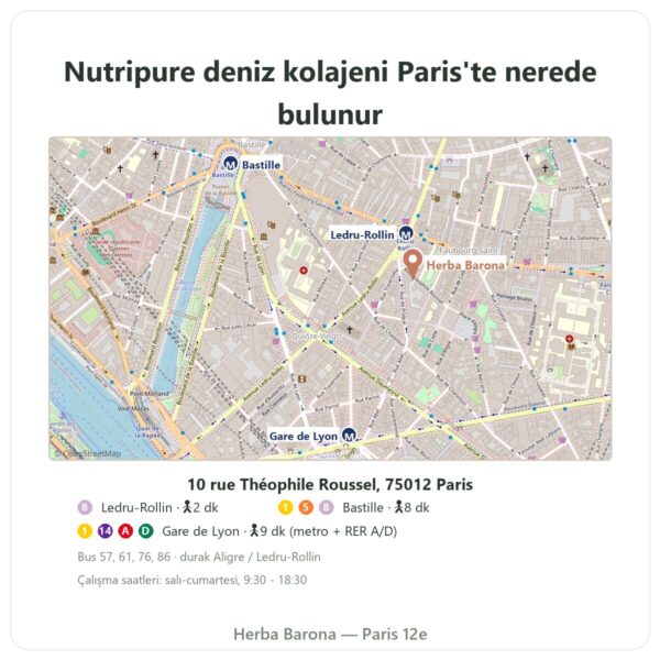 Nerede bulunur Nutripure deniz kolajeni - Herba Barona Paris