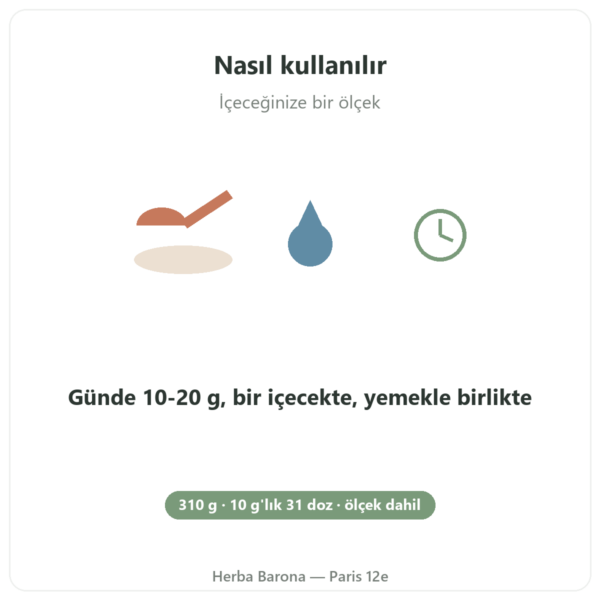 Peptan® Kolajen Peptitleri Nutripure nötr 310 g kullanım şekli Paris Herba Barona