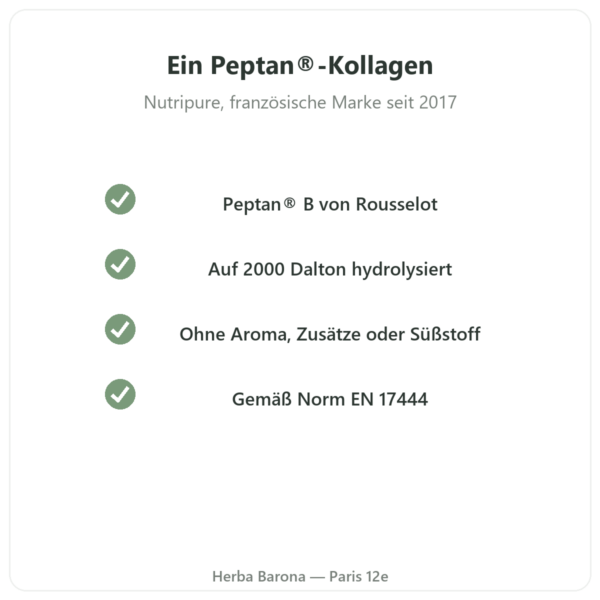 Peptan® Kollagenpeptide Nutripure neutral 310 g Qualität Paris Herba Barona