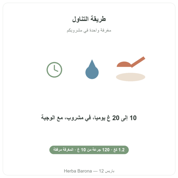 ببتيدات الكولاجين Peptan® من Nutripure بطعم محايد، علبة 1.2 كغ طريقة الاستخدام Paris Herba Barona
