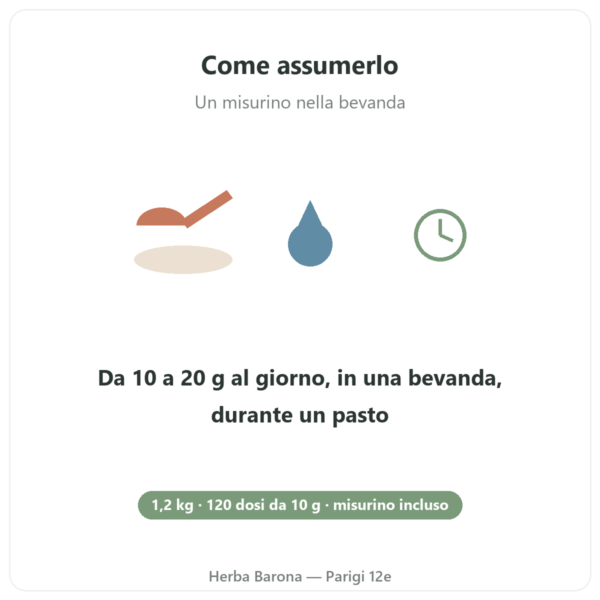 Peptidi di collagene Peptan® Nutripure gusto neutro barattolo da 1,2 kg modalità d'uso Paris Herba Barona