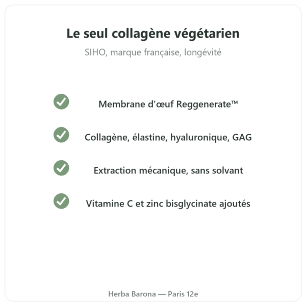 Collagène+ 60 gélules SIHO qualité Paris Herba Barona