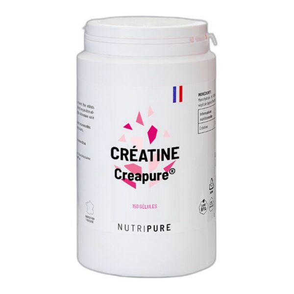 Créatine Creapure® Nutripure 3 g par jour 5 gélules pilulier 150 gélules Paris Herba Barona