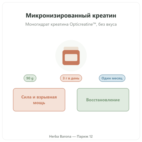 Микронизированный креатин Opticreatine 90 г – Nutrimuscle презентация Paris Herba Barona