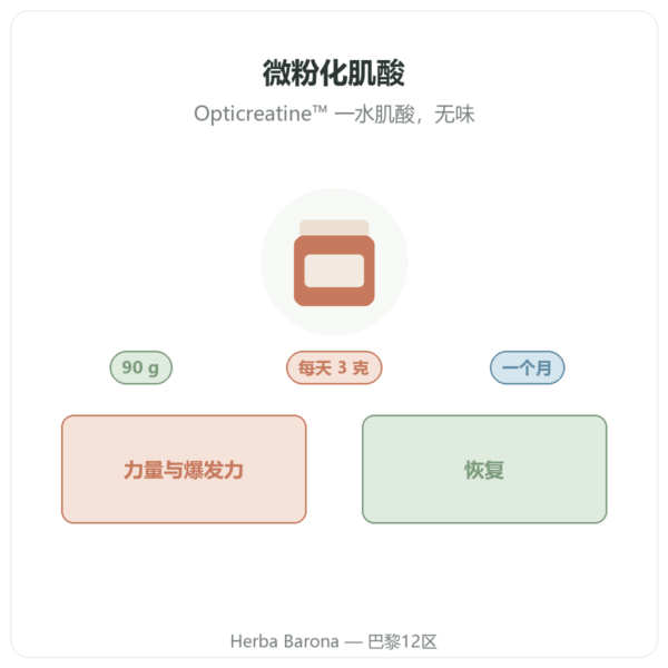 Nutrimuscle 微粉化肌酸 Opticreatine 90 克 产品介绍 Paris Herba Barona