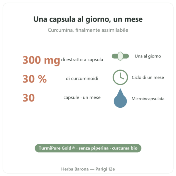 Curcumina bio ottimizzata 30 capsule – Dynveo benefici e dati Paris Herba Barona