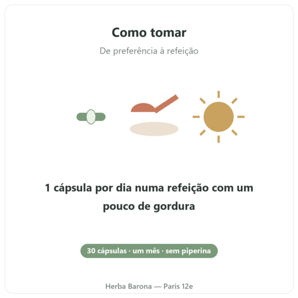 Curcumina bio otimizada 30 cápsulas – Dynveo modo de usar Paris Herba Barona