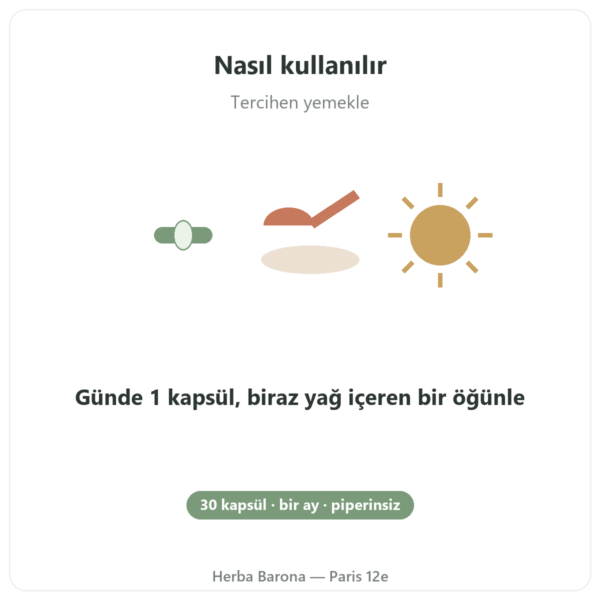 Optimize Organik Kurkumin 30 Kapsül – Dynveo kullanım Paris Herba Barona