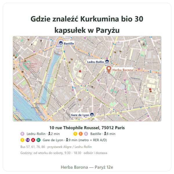Gdzie znaleźć Kurkumina bio optymalizowana 30 kapsułek – Dynveo - Herba Barona Paris
