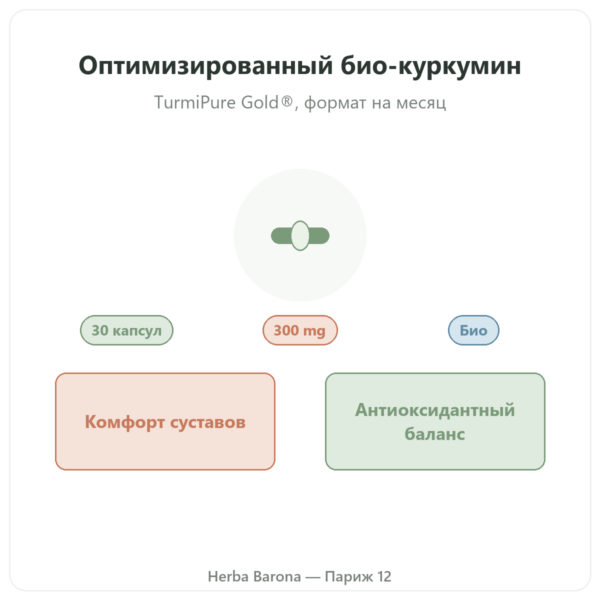 Био-куркумин оптимизированный 30 капсул – Dynveo презентация Paris Herba Barona