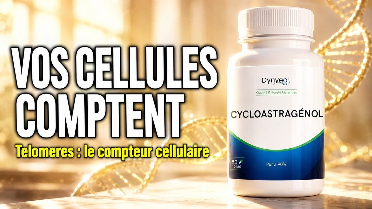 Vidéo Cycloastragénol Cycloastragenol pur dynveo 60 gélules Paris Herba Barona