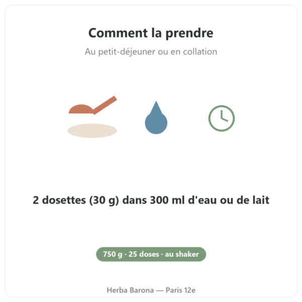 Daily Protein Neutre Nutripure 750 g mode d'emploi Paris Herba Barona