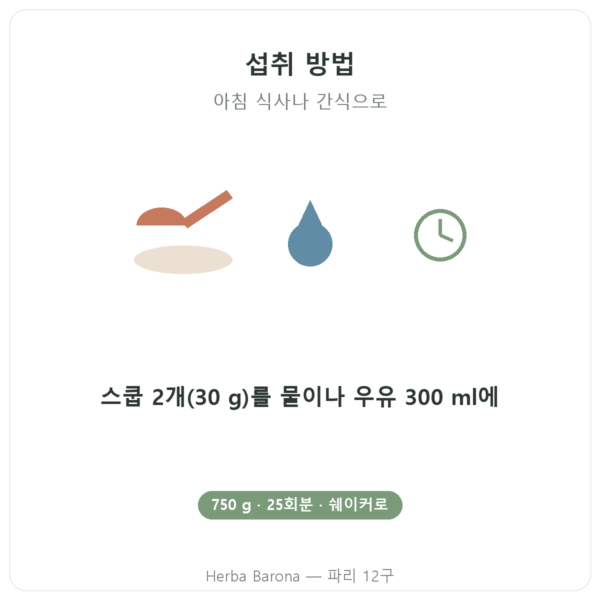 Daily Protein Nutripure 뉴트럴 750 g 사용법 Paris Herba Barona