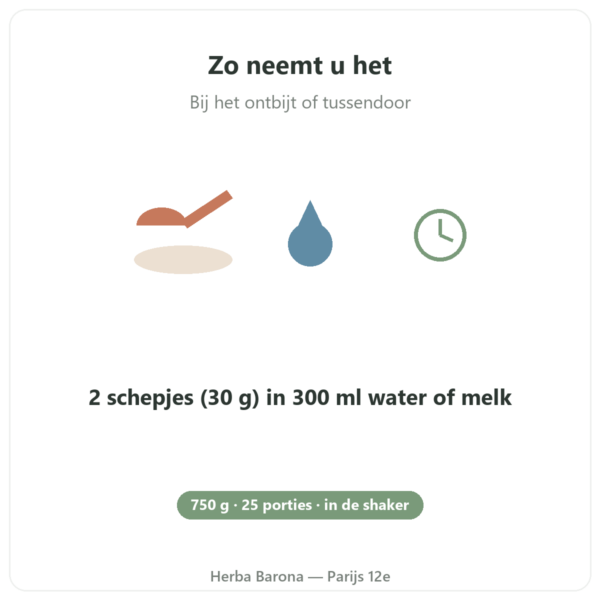 Daily Protein Nutripure Neutraal 750 g gebruik Paris Herba Barona