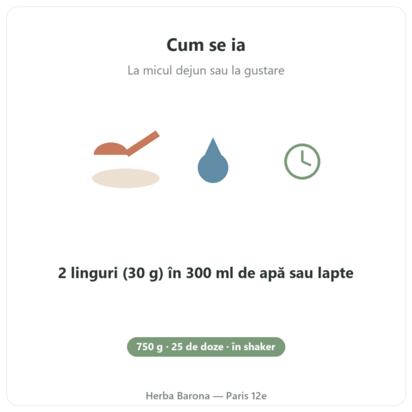 Daily Protein Nutripure Neutru 750 g mod de utilizare Paris Herba Barona