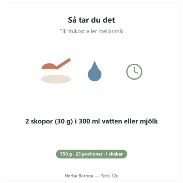 Daily Protein Nutripure Neutral 750 g användning Paris Herba Barona