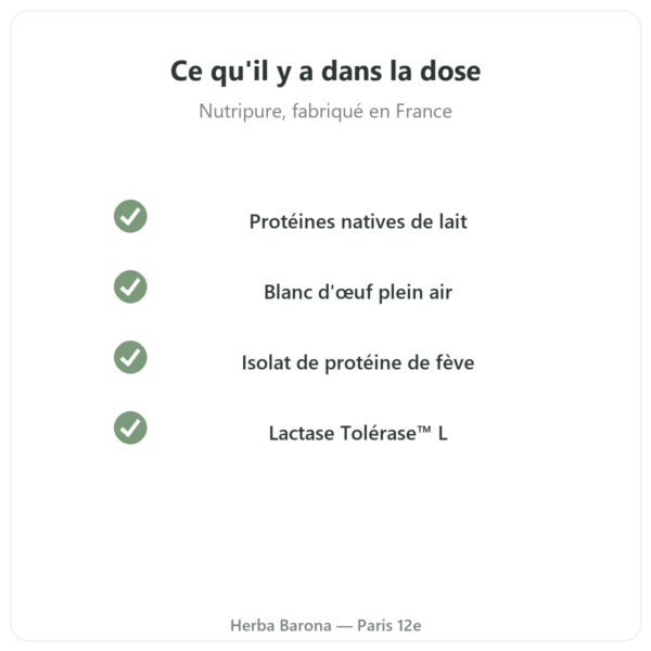 Daily Protein Neutre Nutripure 750 g qualité Paris Herba Barona