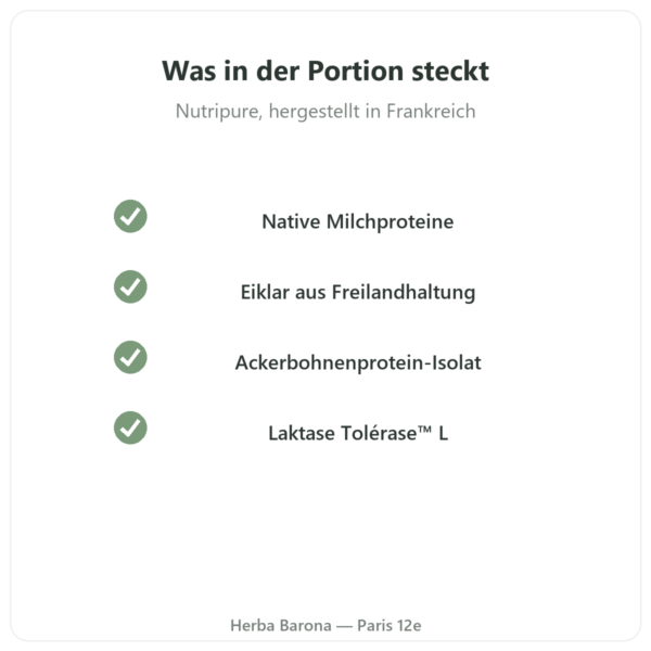 Daily Protein Nutripure Neutral 750 g Qualität Paris Herba Barona