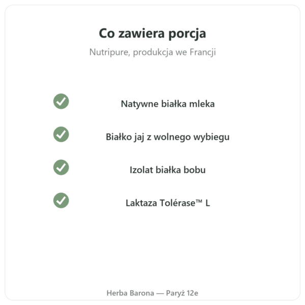 Daily Protein Nutripure Neutralny 750 g jakość Paris Herba Barona