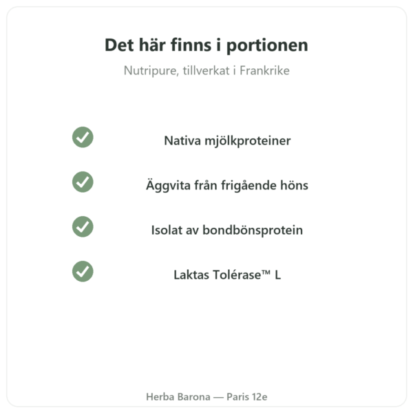 Daily Protein Nutripure Neutral 750 g kvalitet Paris Herba Barona