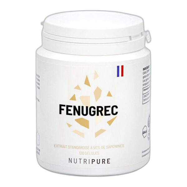 Fenugrec Nutripure 600 mg extrait titré 50 % saponines 120 gélules Paris Herba Barona