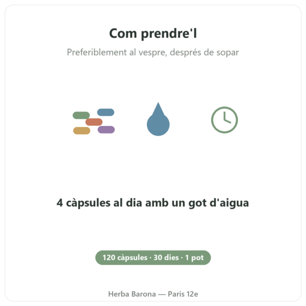 Fenigrec Nutripure – 120 càpsules mode d'ús Paris Herba Barona