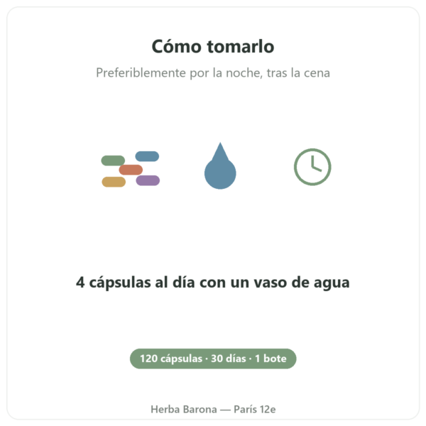 Fenogreco Nutripure – 120 cápsulas modo de uso Paris Herba Barona
