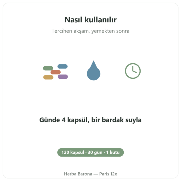 Çemen Otu Nutripure – 120 kapsül kullanım Paris Herba Barona