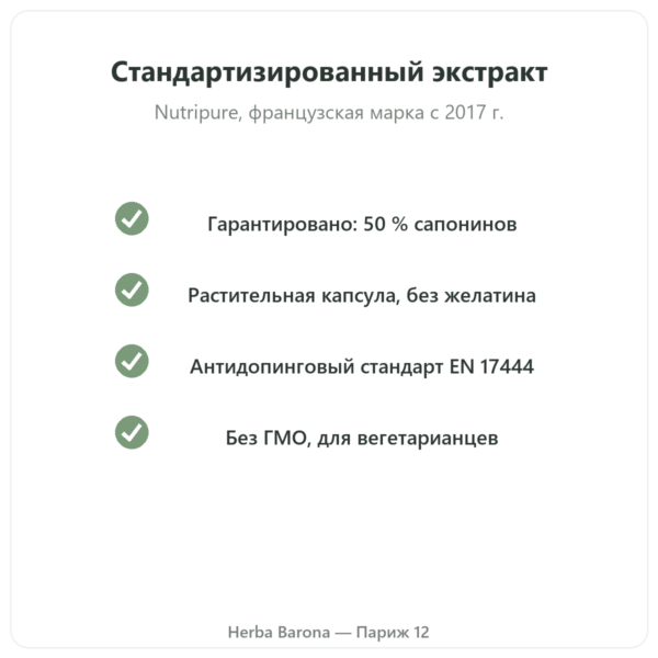 Пажитник Nutripure – 120 капсул качество Paris Herba Barona