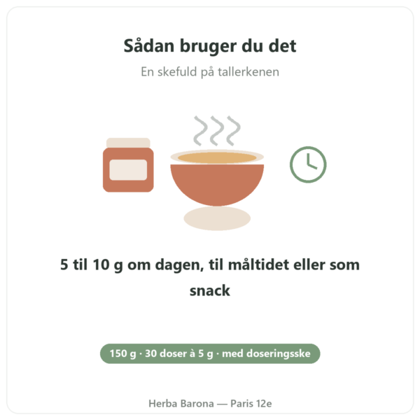 Økologiske brændenældeblade i pulver Nutripure – 150 g anvendelse Paris Herba Barona