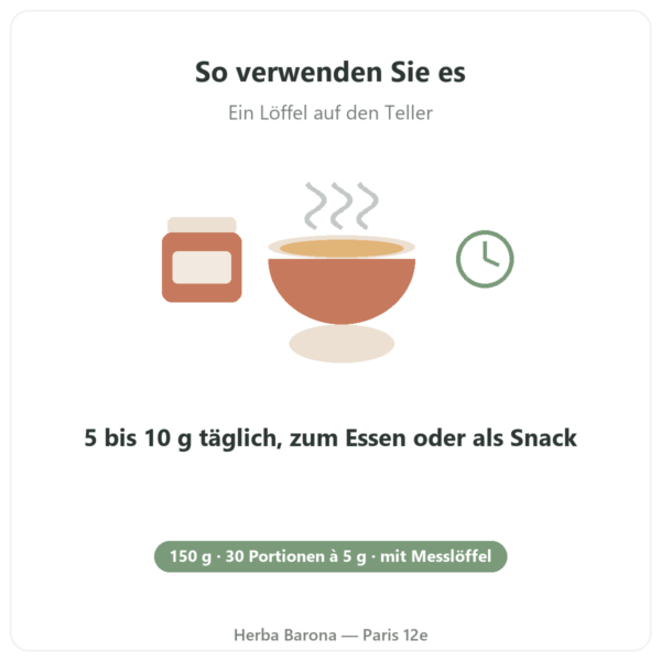 Bio-Brennnesselblätter Pulver Nutripure – 150 g Anwendung Paris Herba Barona