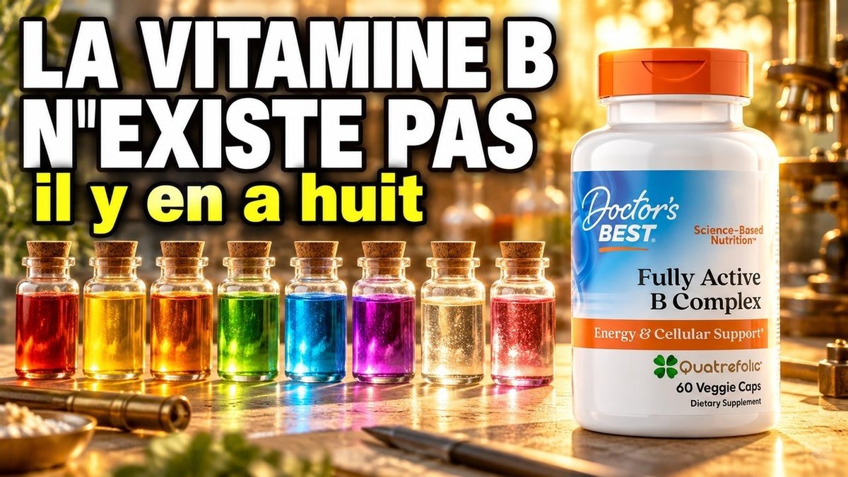 Vidéo Fully Active B COMPLEX quatrefolic Doctor's Best Paris Herba Barona