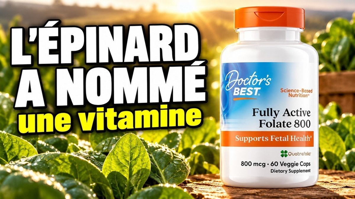 Vidéo Fully Active Folate 800 mcg Doctor's Best Paris Herba Barona