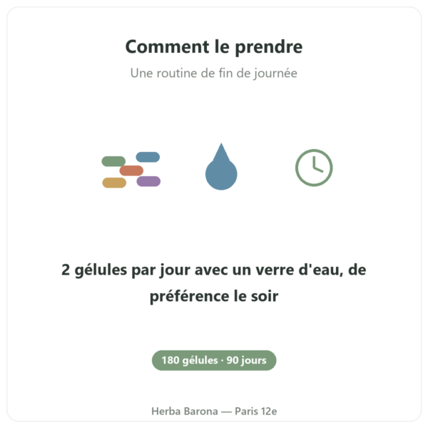 GABA Nutripure 180 gélules mode d'emploi Paris Herba Barona
