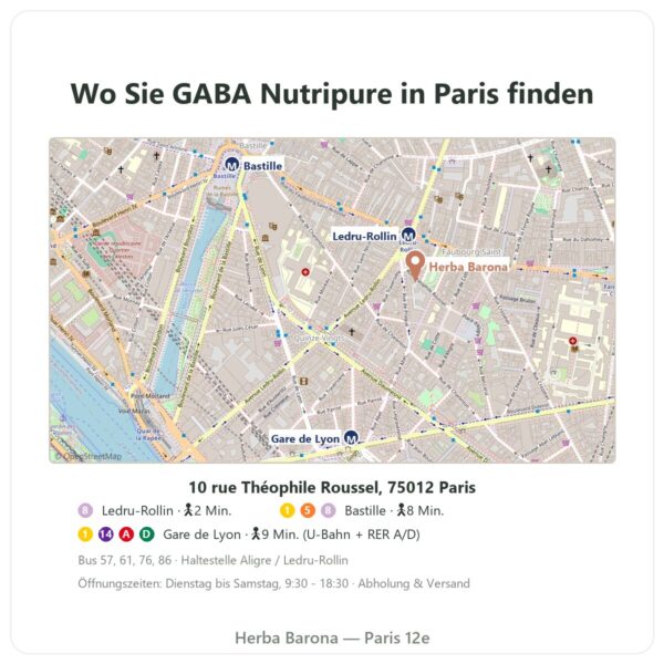 Wo finden GABA Nutripure – 180 Kapseln - Herba Barona Paris