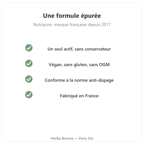 GABA Nutripure 180 gélules qualité Paris Herba Barona