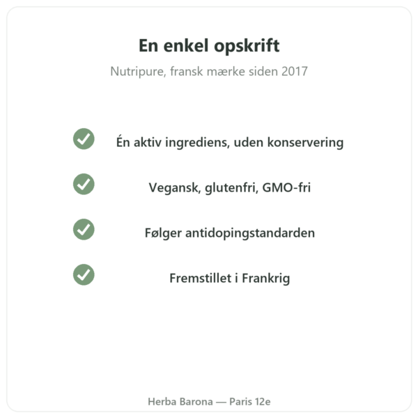 GABA Nutripure – 180 kapsler kvalitet Paris Herba Barona