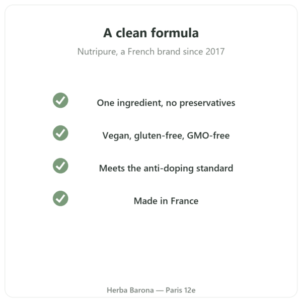 GABA Nutripure – 180 capsules quality Paris Herba Barona