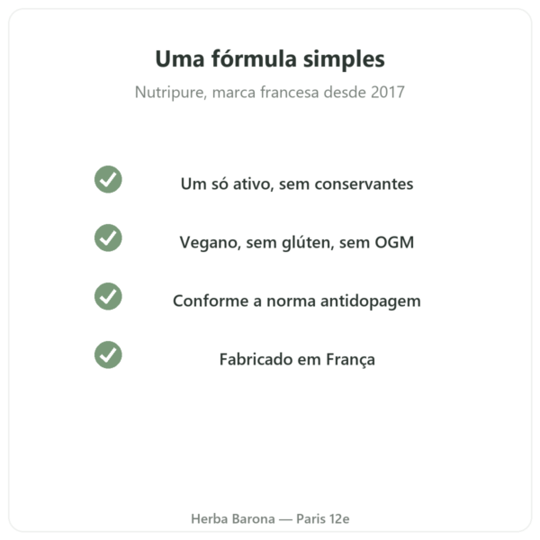 GABA Nutripure – 180 cápsulas qualidade Paris Herba Barona