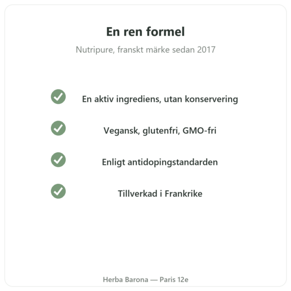 GABA Nutripure – 180 kapslar kvalitet Paris Herba Barona