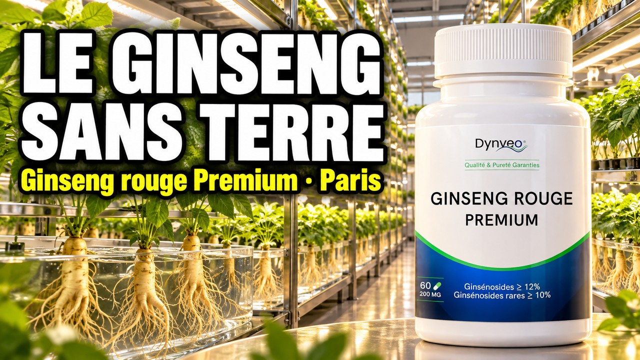 Vidéo Ginseng Rouge Premium Dynveo culture verticale hors-sol Paris Herba Barona