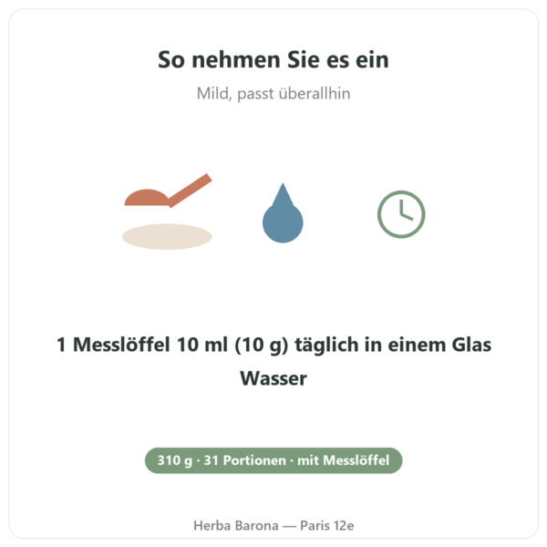 Kristallines Glycin Nutripure 310 g Anwendung Paris Herba Barona