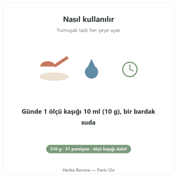 Kristal Glisin Nutripure 310 g kullanım Paris Herba Barona