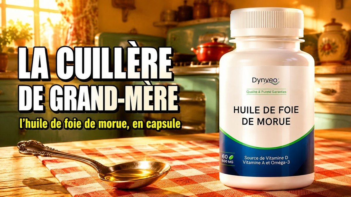 Vidéo Huile de Foie de Morue 500 mg 60 capsules DYNVEO Paris Herba Barona