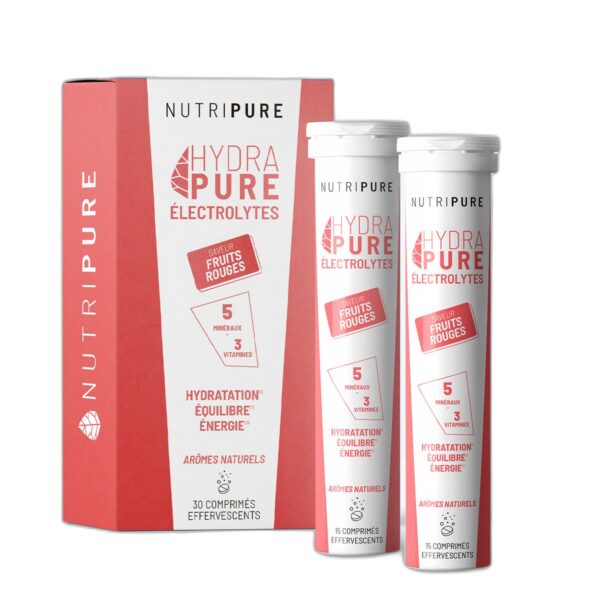 Hydrapure électrolytes Nutripure fruits rouges 30 comprimés Paris Herba Barona