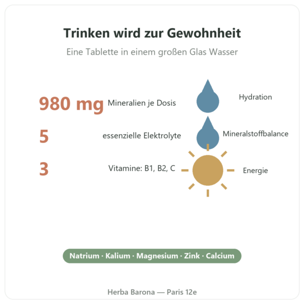 Hydrapure Elektrolyte Nutripure – Rote Früchte – 30 Brausetabletten Vorteile und Fakten Paris Herba Barona